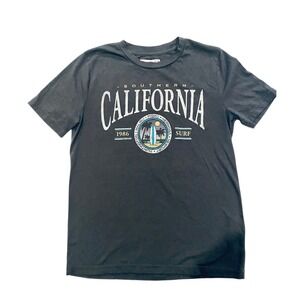Abercrombie Kids Southern California Surf T Shirt Gray Boys Size 11/12